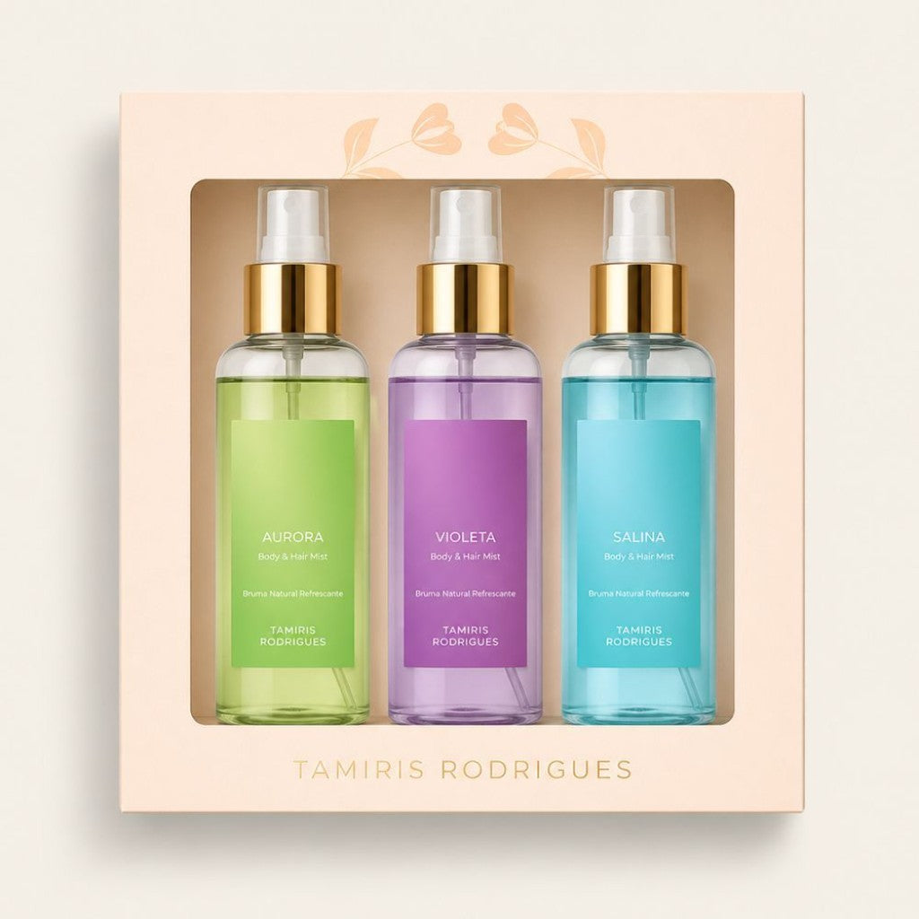 Kit Body & Hair Mist - Salina, Aurora e Violeta (300ml)