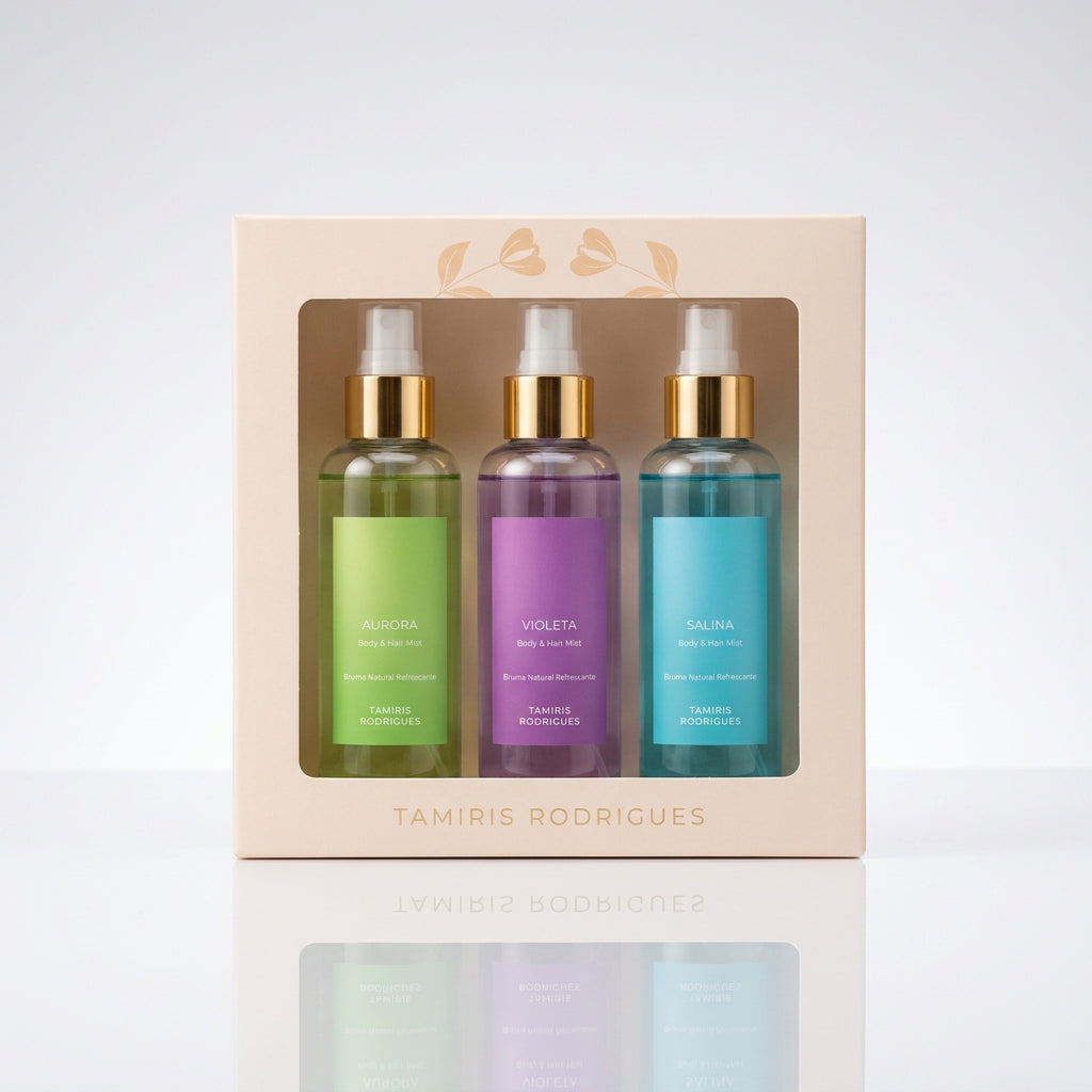 Kit Body & Hair Mist - Salina, Aurora e Violeta (300ml)